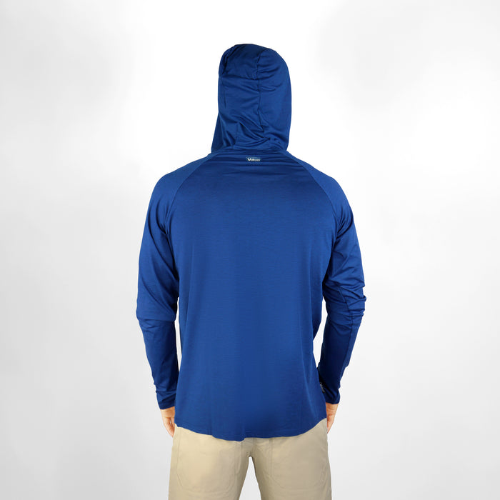 18 FOOTERS UV Ocean Tech Long Sleeve Hooded Top - Navy