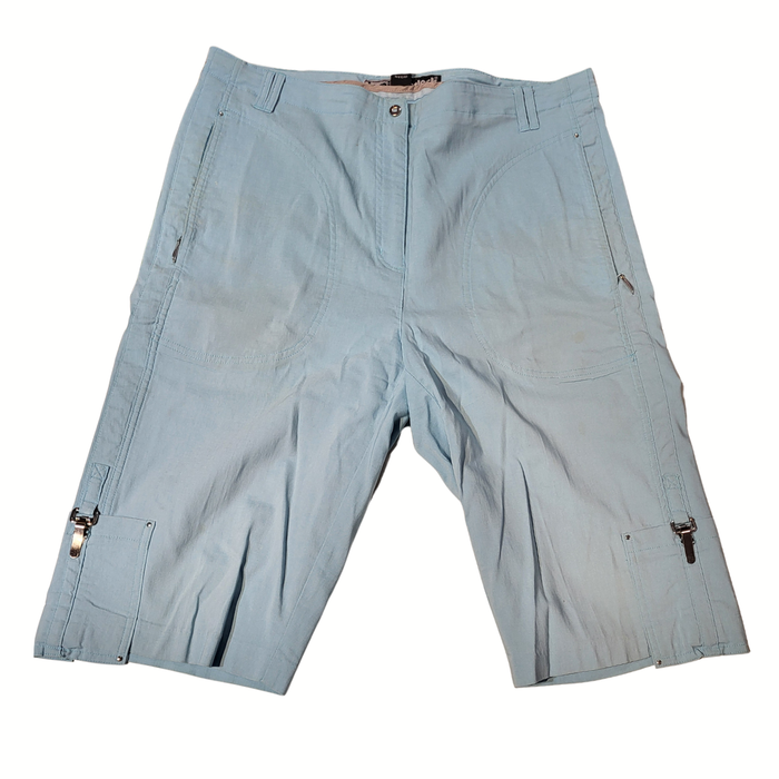 Jamie Sadock Aqua Long Golf Shorts Size 12