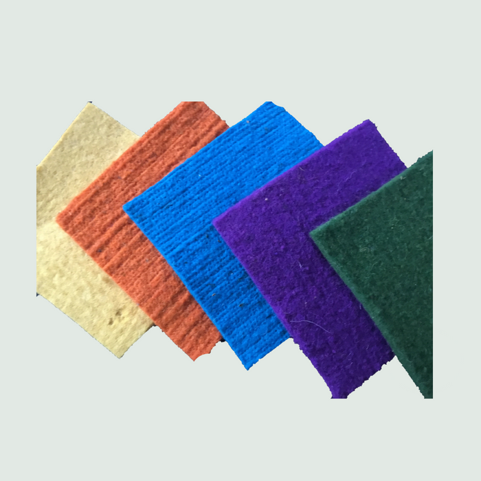 Wool Felt Colour Craft Kit | DIY | Set of 10 colors - Mojopanda Organic Store