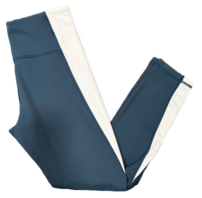Zyia Active Women's Blue & White Crop Leggings Size L