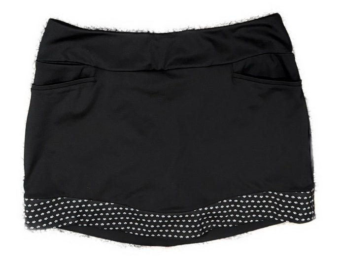 Adidas Black Skort with Print Trim Size M