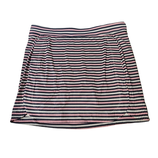 Belyn Key Navy, White & Pink Diamond Print Golf Skort Size XL MSP$116