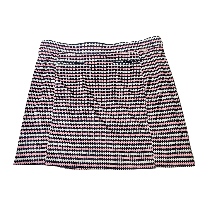 Belyn Key Navy, White & Pink Diamond Print Golf Skort Size XL MSP$116