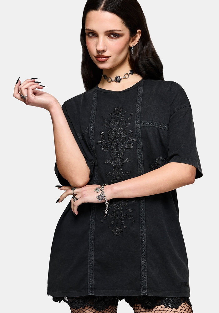 Blake Lace Oversized Graphic T-Shirt