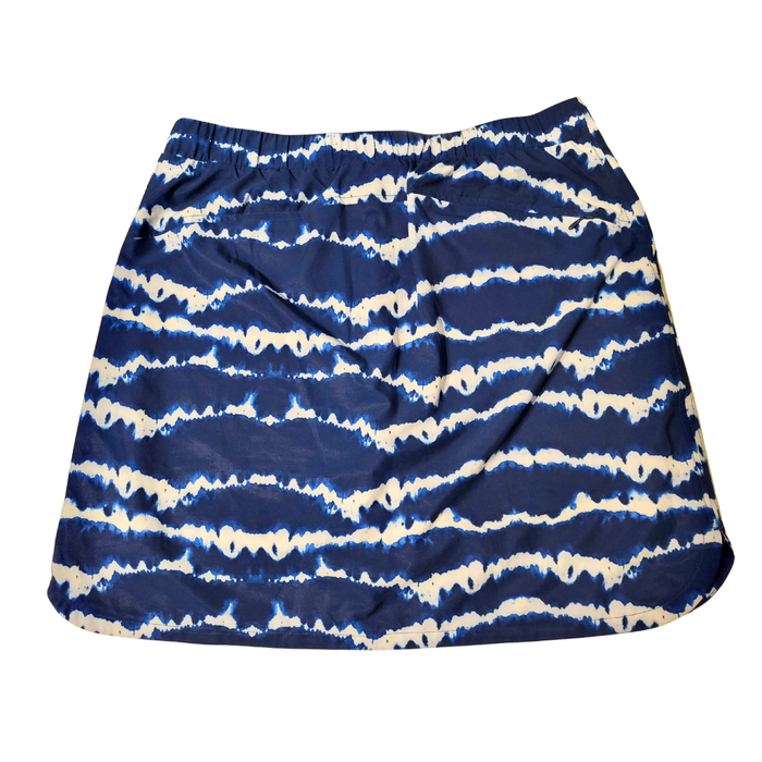 Chico's Zenergy Navy Tie-dye Glf Skort Size M MSP$80