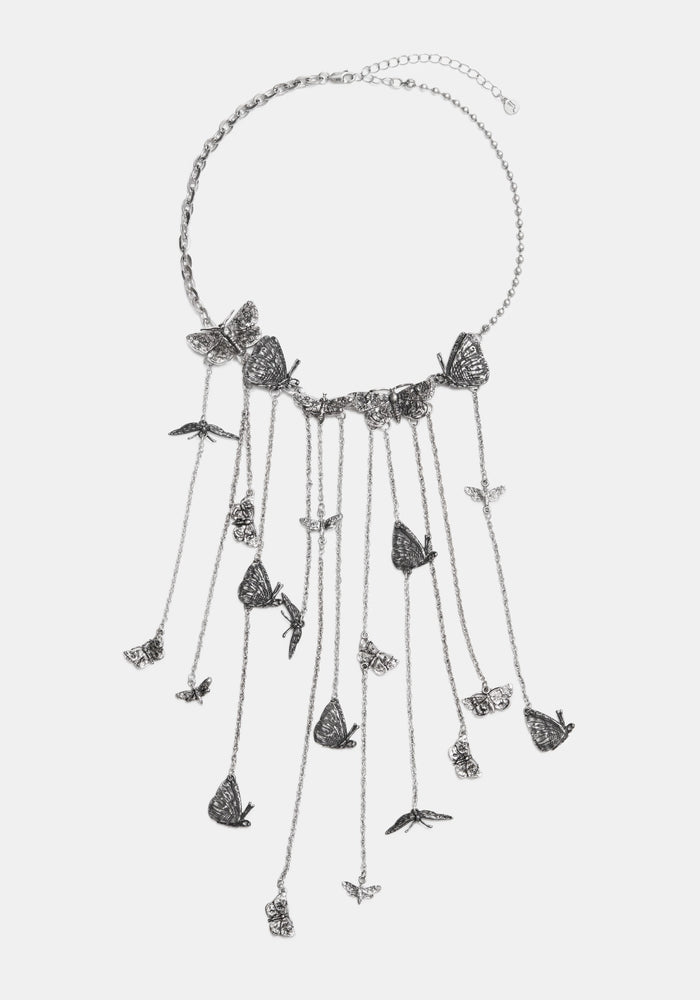 Delissa Butterfly Drop Necklace