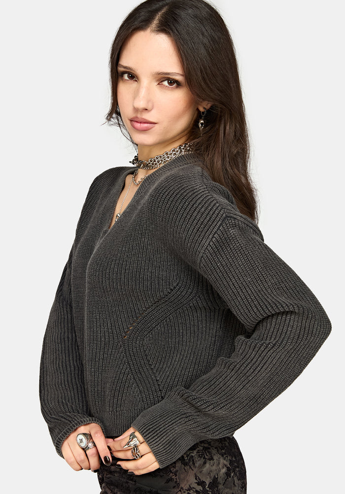 Eira Bleach Wash Knit Jumper