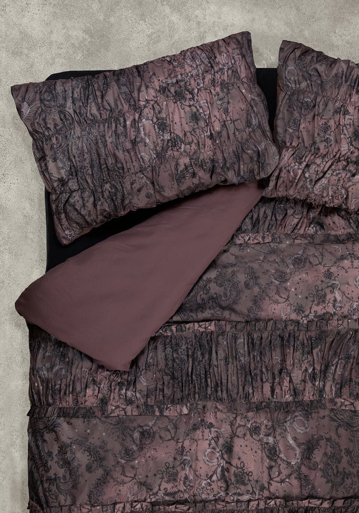 Gaia Celestial Ruched Bedding - UK King