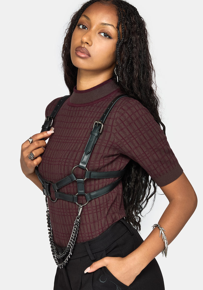 Glenna Knit Top - Burgundy