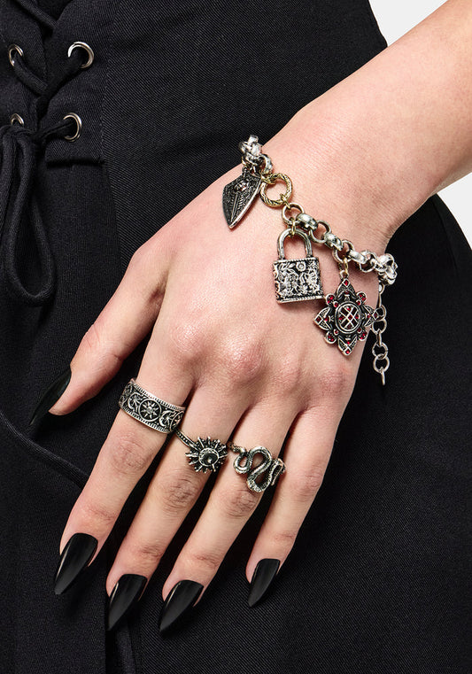 Gorthe Mixed Plate Charm Bracelet