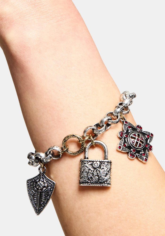 Gorthe Mixed Plate Charm Bracelet