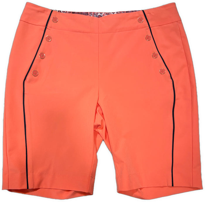 Greg Norman Women's Coral Sutton Stretch Golf Shorts Size 6 MSP$79