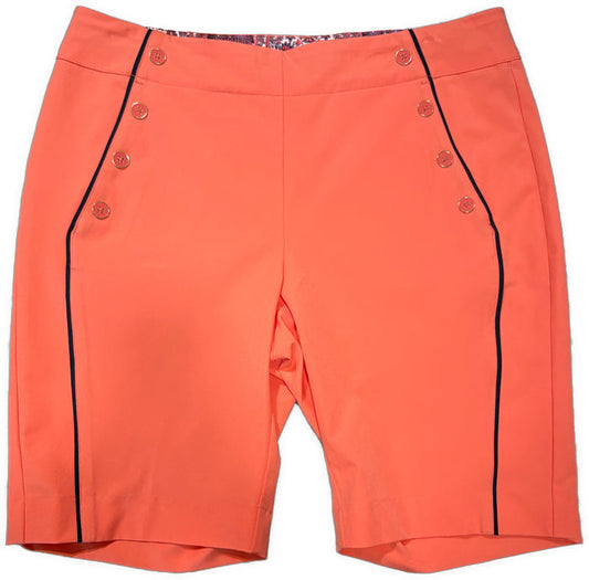 Greg Norman Women's Coral Sutton Stretch Golf Shorts Size 6 MSP$79