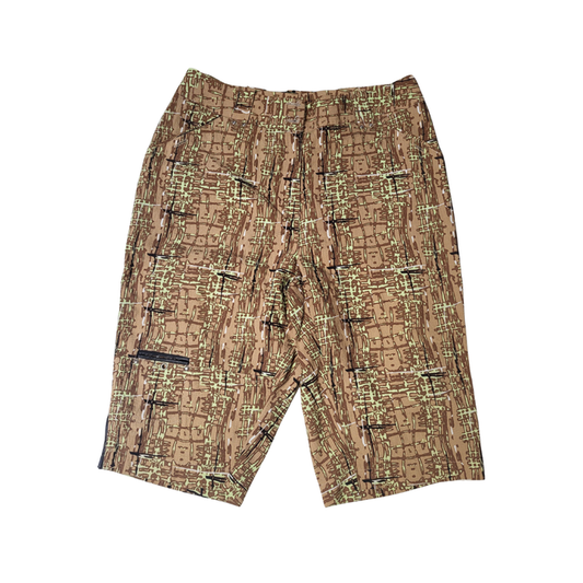 Jamie Sadock Bermuda Short - Tan & Lime Size 8