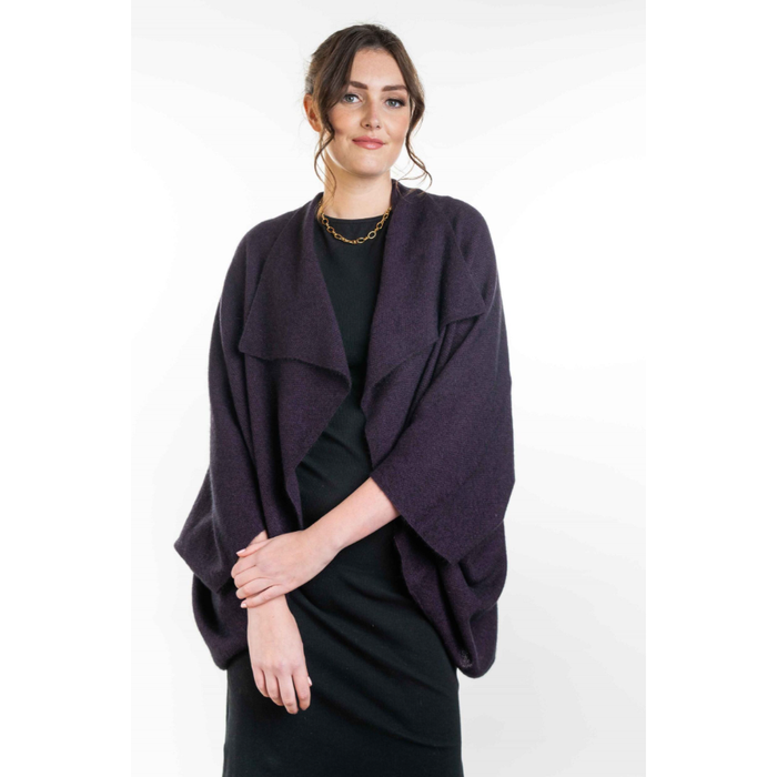 Koru Merino - Possum Moss Stitch Shrug