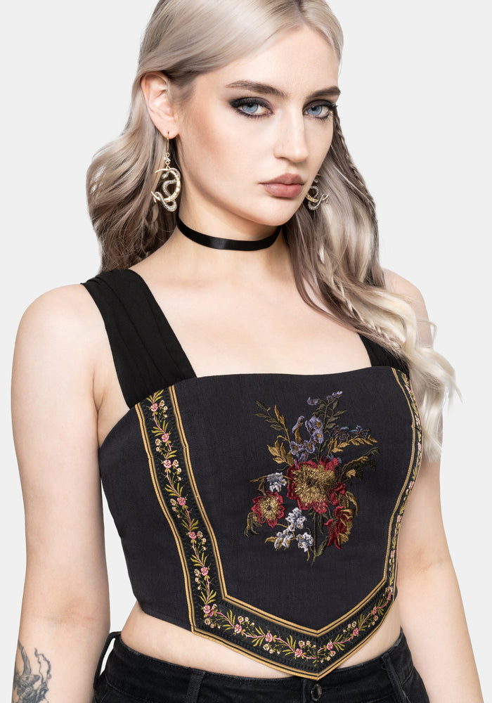 Lilet Chiffon Embroidered Corset