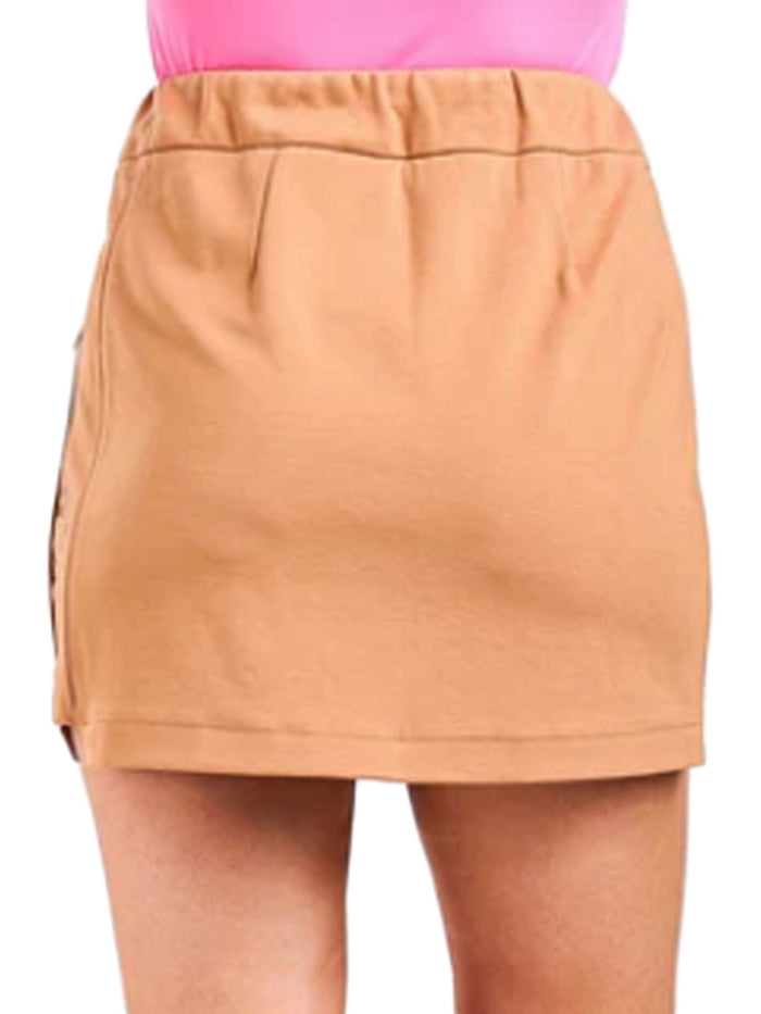New Nivo Sport Gladys Quilted Skirt- Camel Size XS MSP$95