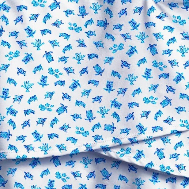 New Scales Loggerhead Wavy Skort - Navy/White Size S MSP$75