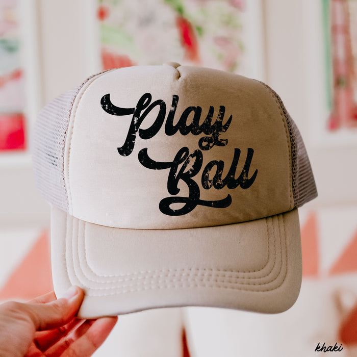 Play Ball Trucker Hat *12 Colors