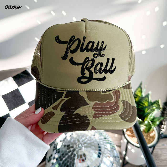 Play Ball Trucker Hat *12 Colors