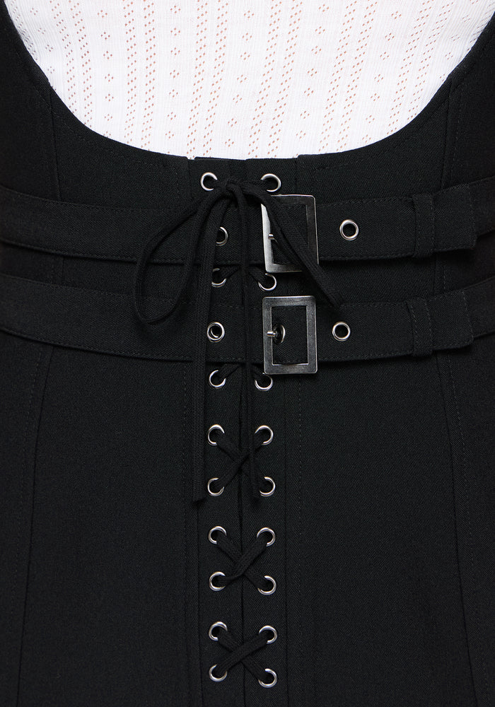 Rebekkah Underbust Lace Up Buckle Pini Dress