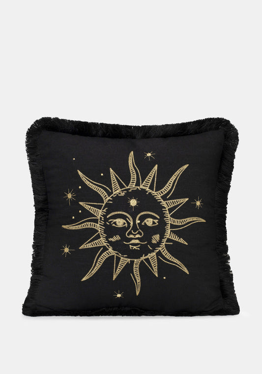Rosia Celestial Sun Fringed Edge Cushion