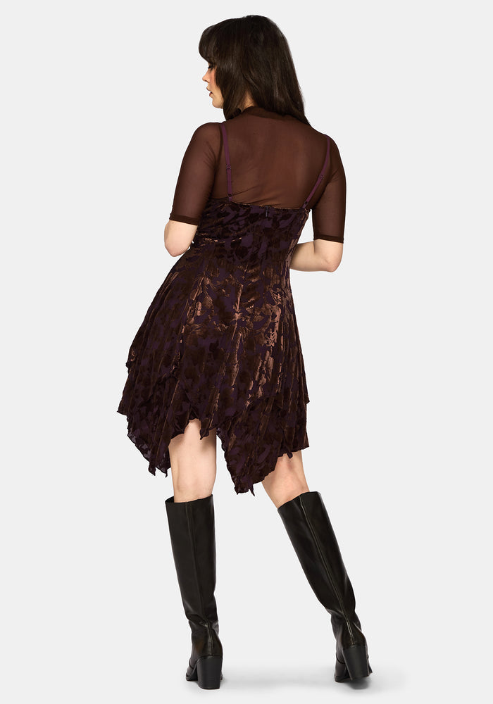 Sienna Devore Hanky Hem Cami Mini Dress