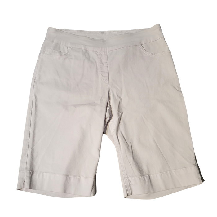 Slimsation Women's White Pull-on Golf Shorts Size 10 MSP$55