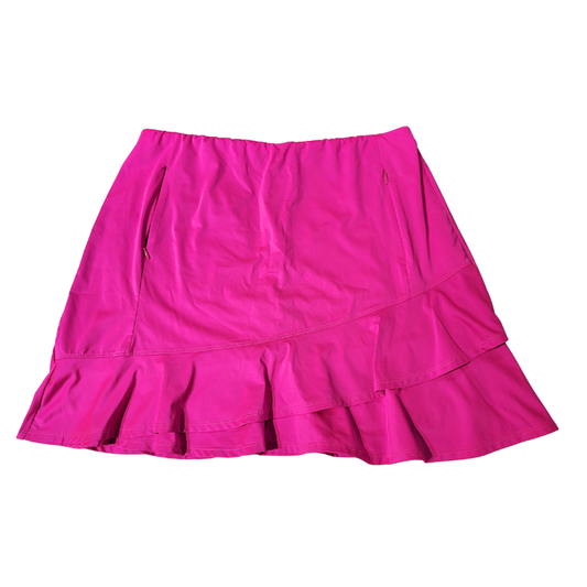 Tail White Label Hot Pink Tiered Skort Size L MSP $89