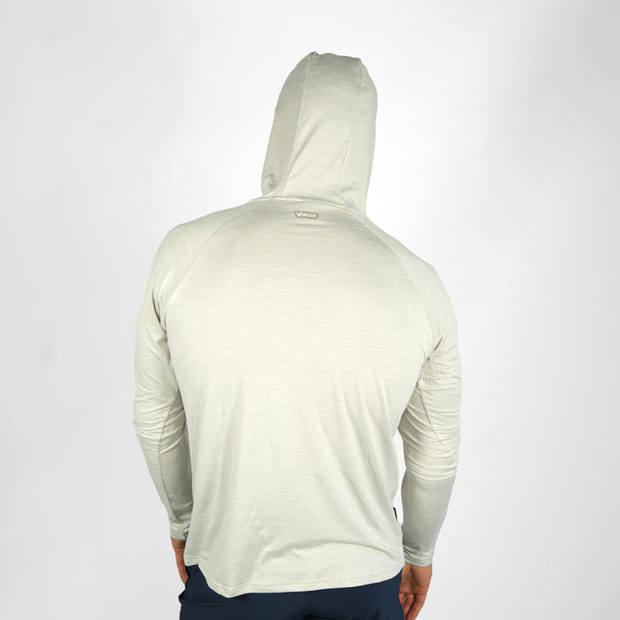 UV Ocean Tech Long Sleeve Hooded Top - Silver