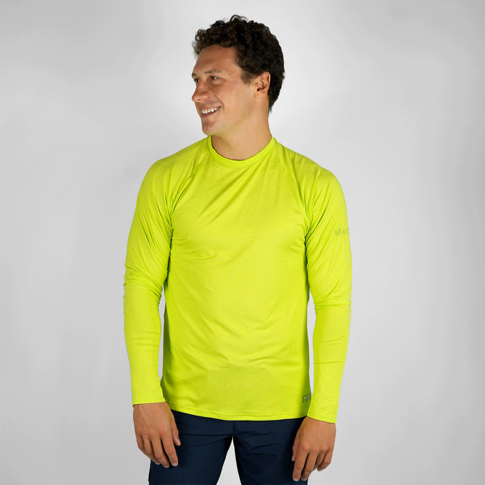 UV Ocean Tech Long Sleeve Tee - Lime