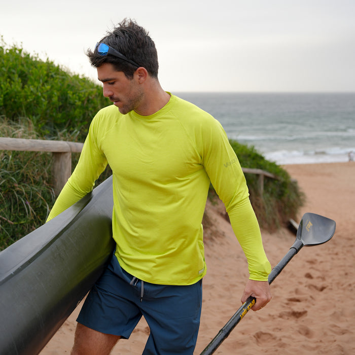 UV Ocean Tech Long Sleeve Tee - Lime