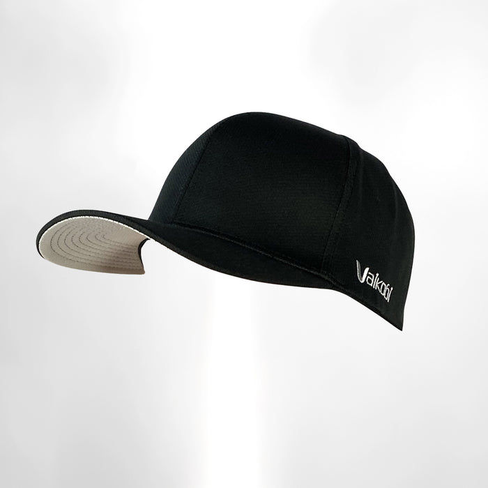 Vaikobi Performance Snapback Hat - Black - Blank Front