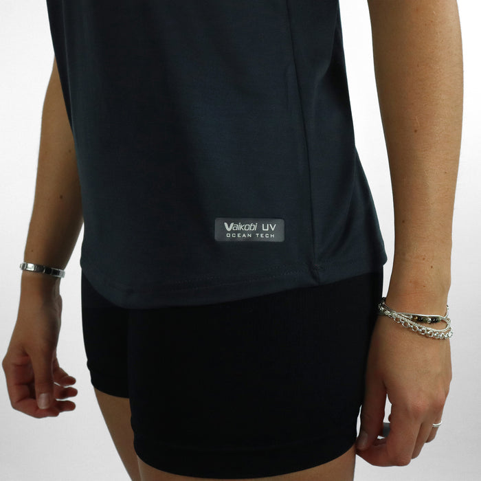 Women's UV Ocean Tech Short Sleeve Tee - Charcoal