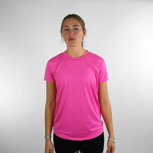 Women's UV Ocean Tech Short Sleeve Tee - Pink