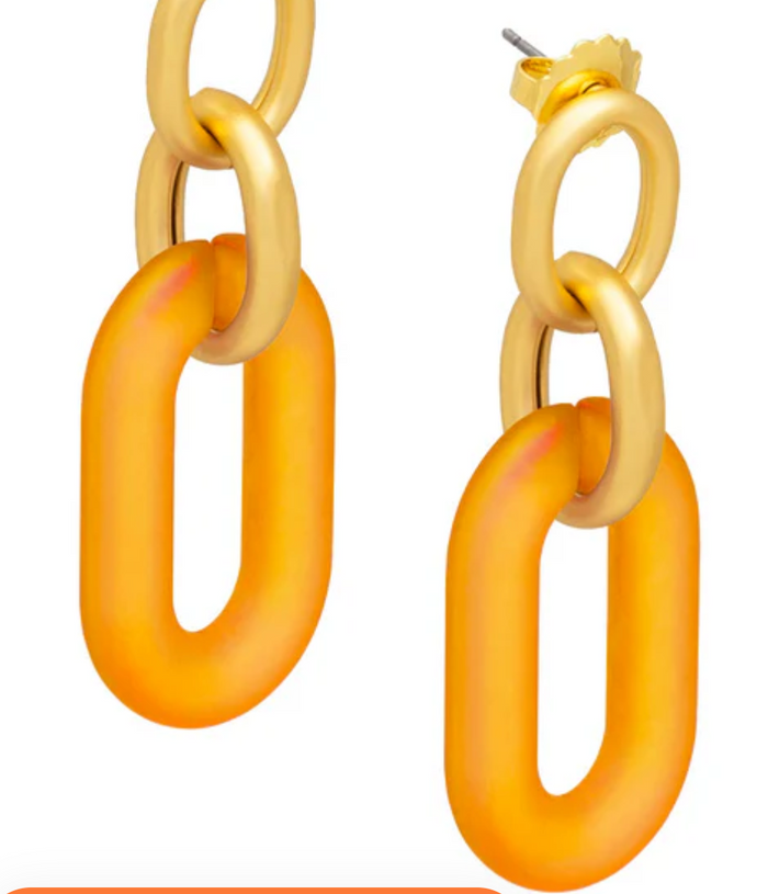 ZENZII Candace Oval Link Drop Earrings