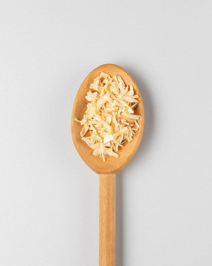 Zwiebel, geschnitten.